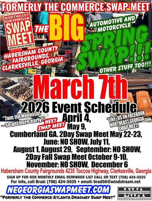The Big Automotive And Motorcycle Spring Swap
