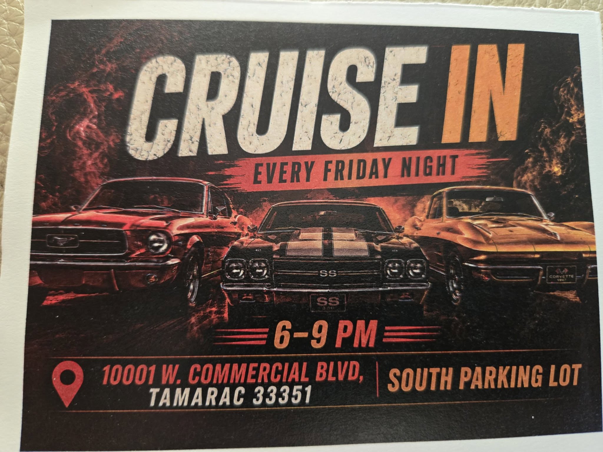 Cruise in – 10001 W. Commercial Blvd. Tamarac
