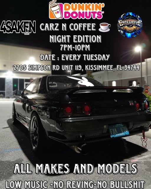 Forsaken Cars & Coffee Night Edition