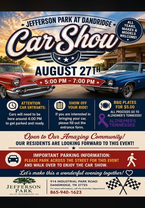 Jefferson Park at Dandridge Car Show