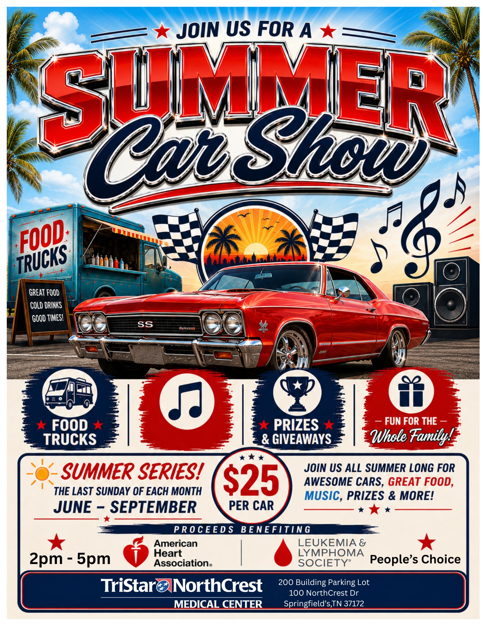 TriStar NorthCrest Medical Center Summer Car Show Series