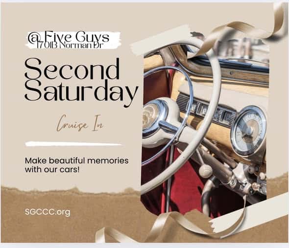 SGCCC Second Saturday Cruise In