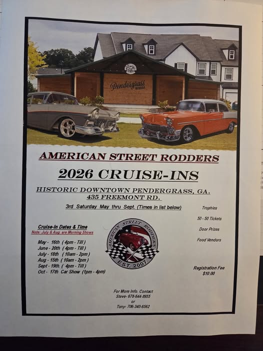American Street Rodders 2026 Cruise-Ins